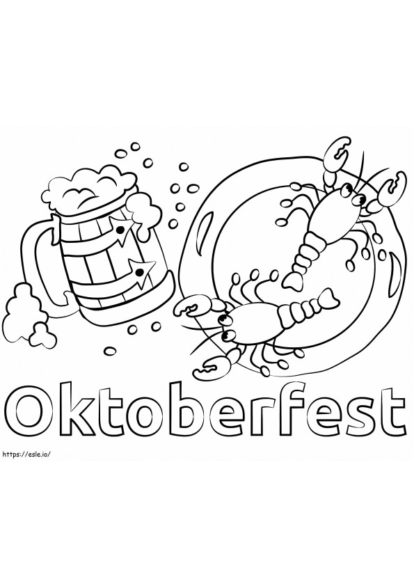 Cerveja Oktoberfest E Frutos Do Mar Png para colorir