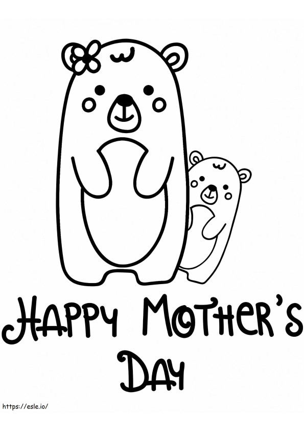 Coloriage 1579574372 Bonne fête des mères à imprimer dessin