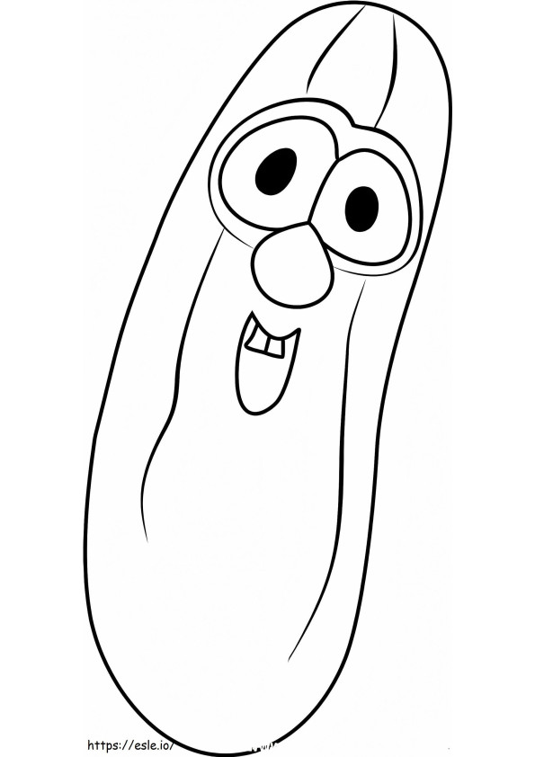 Larry The Cucumber coloring page