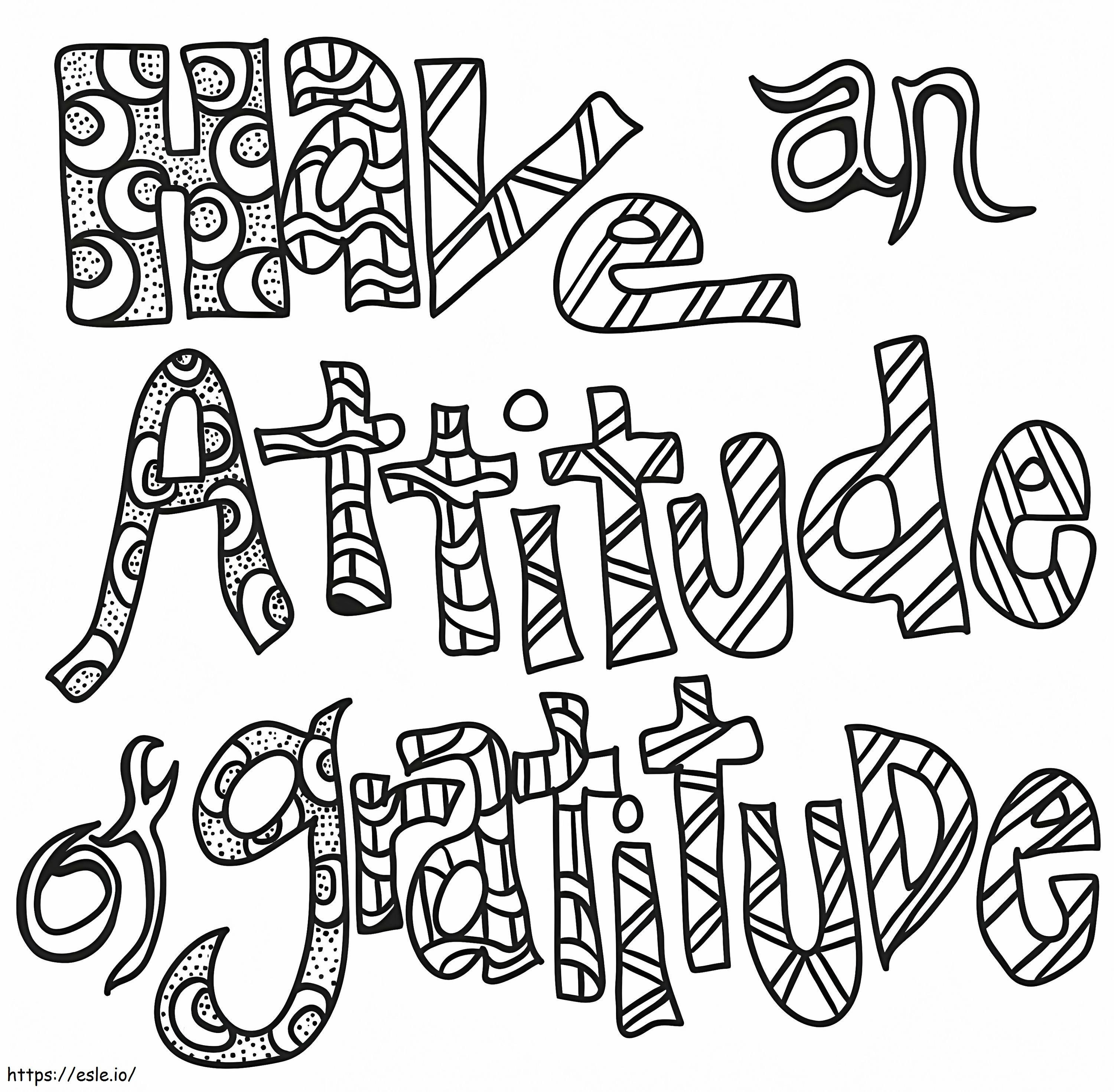 Free Printable Gratitude coloring page