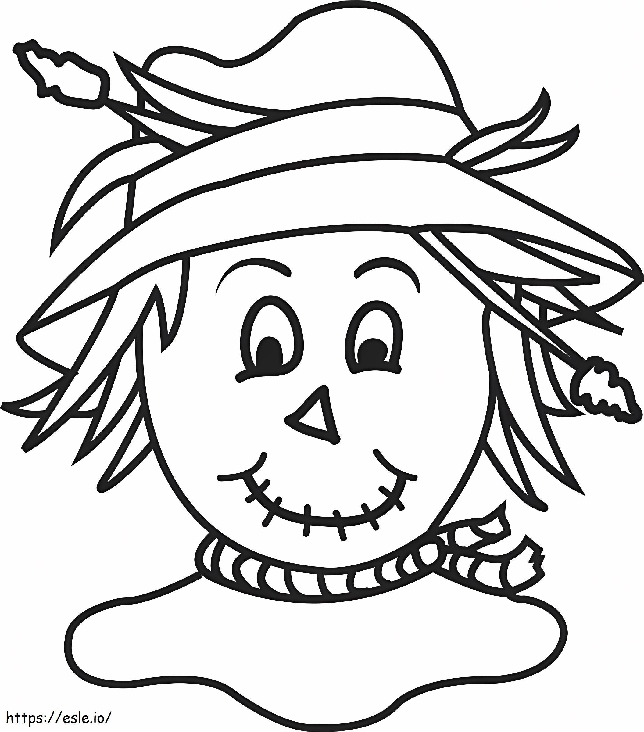 Head Scarecrow coloring page