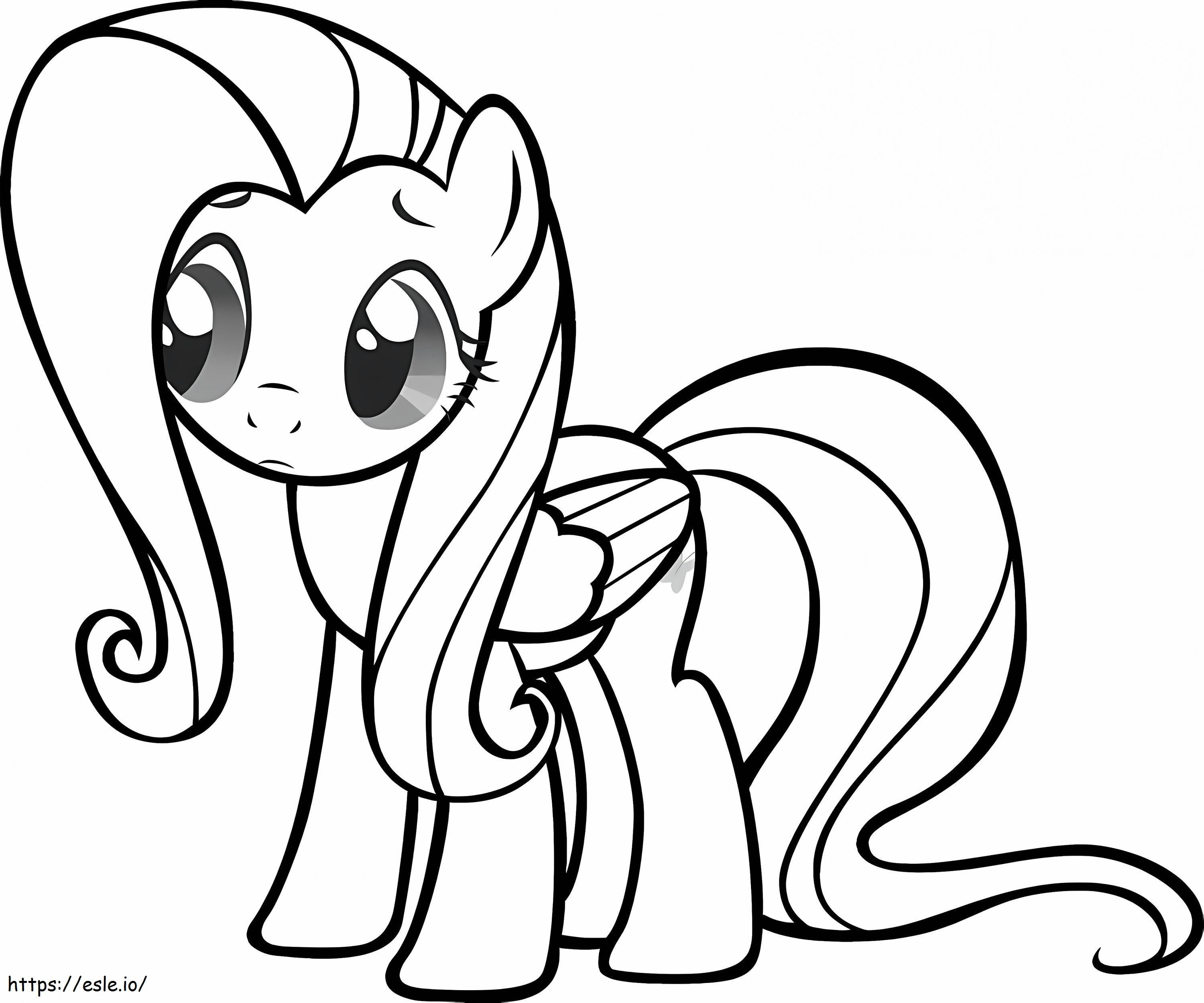 Fluttershy Pony coloring page