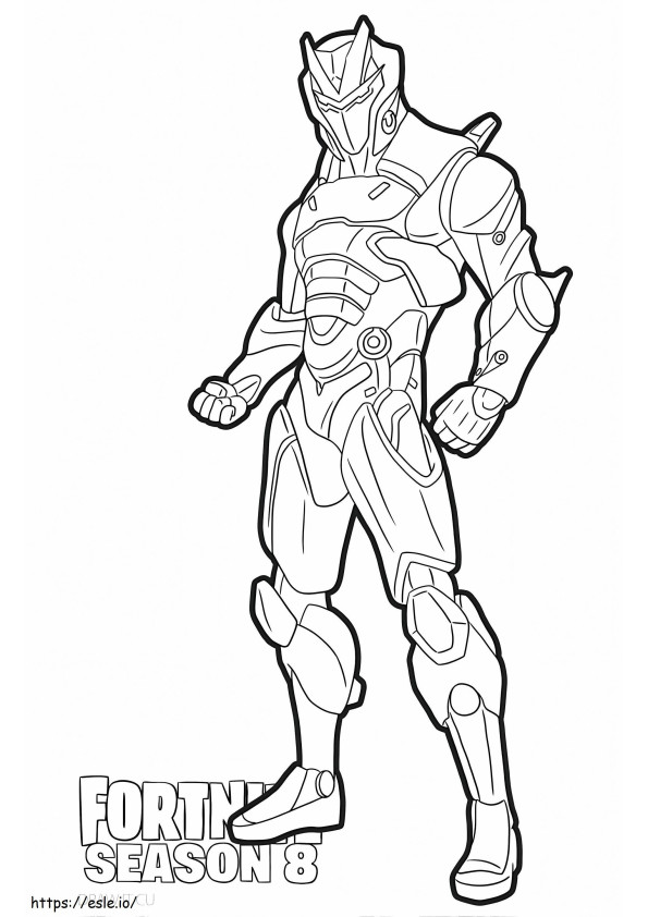 Omega Fortnite 3 coloring page