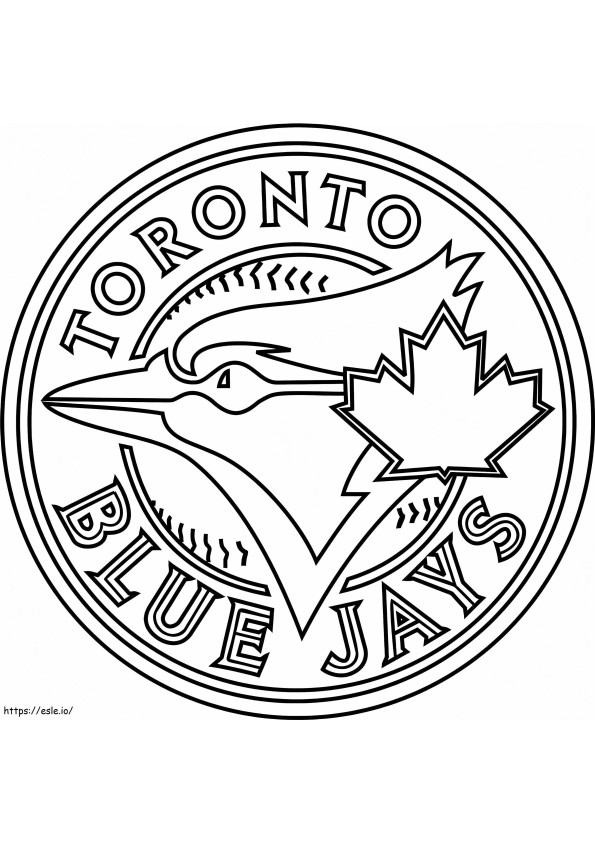 Logotipo de los Azulejos de Toronto para colorear