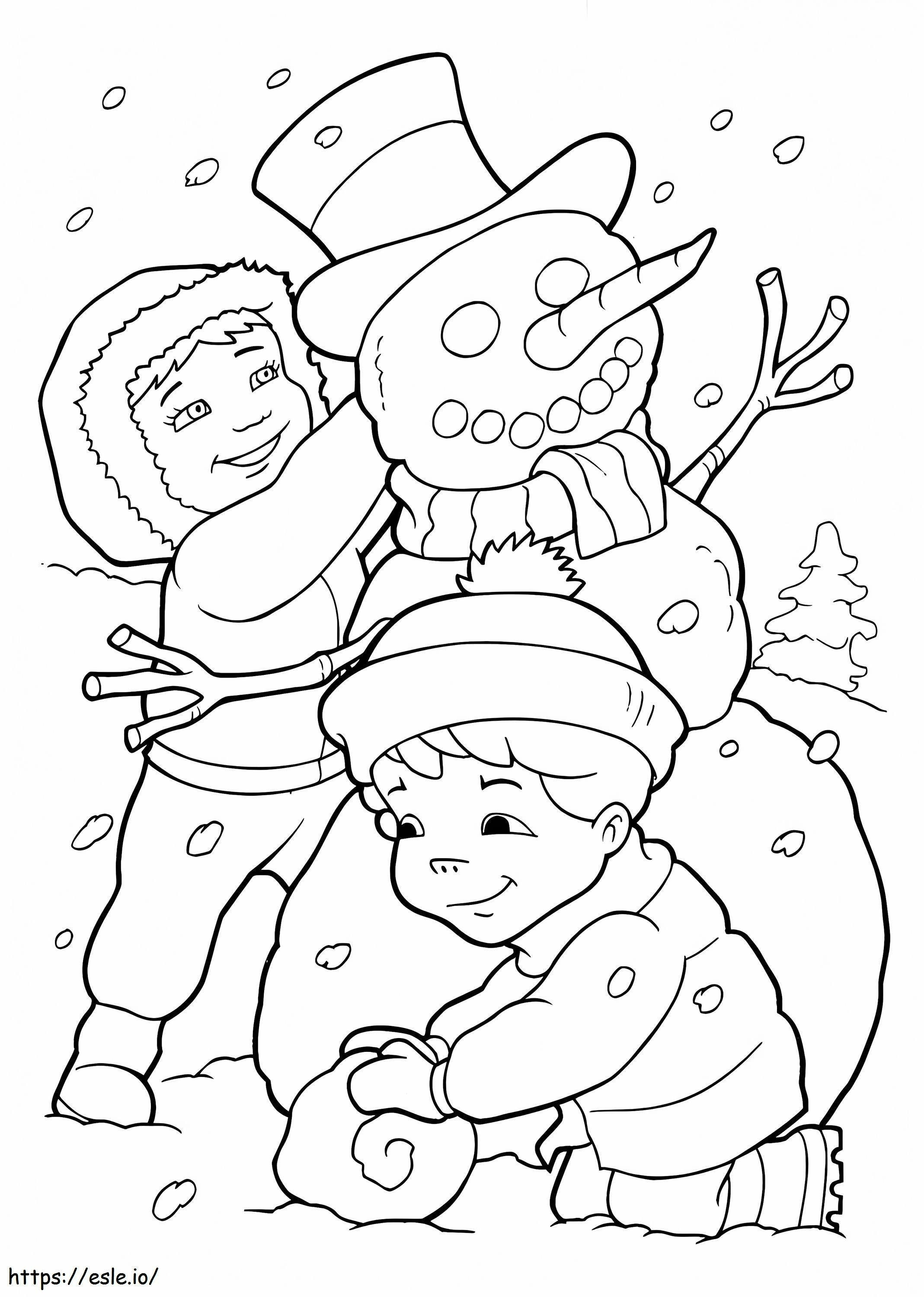 New Year For Emmy And Max coloring page