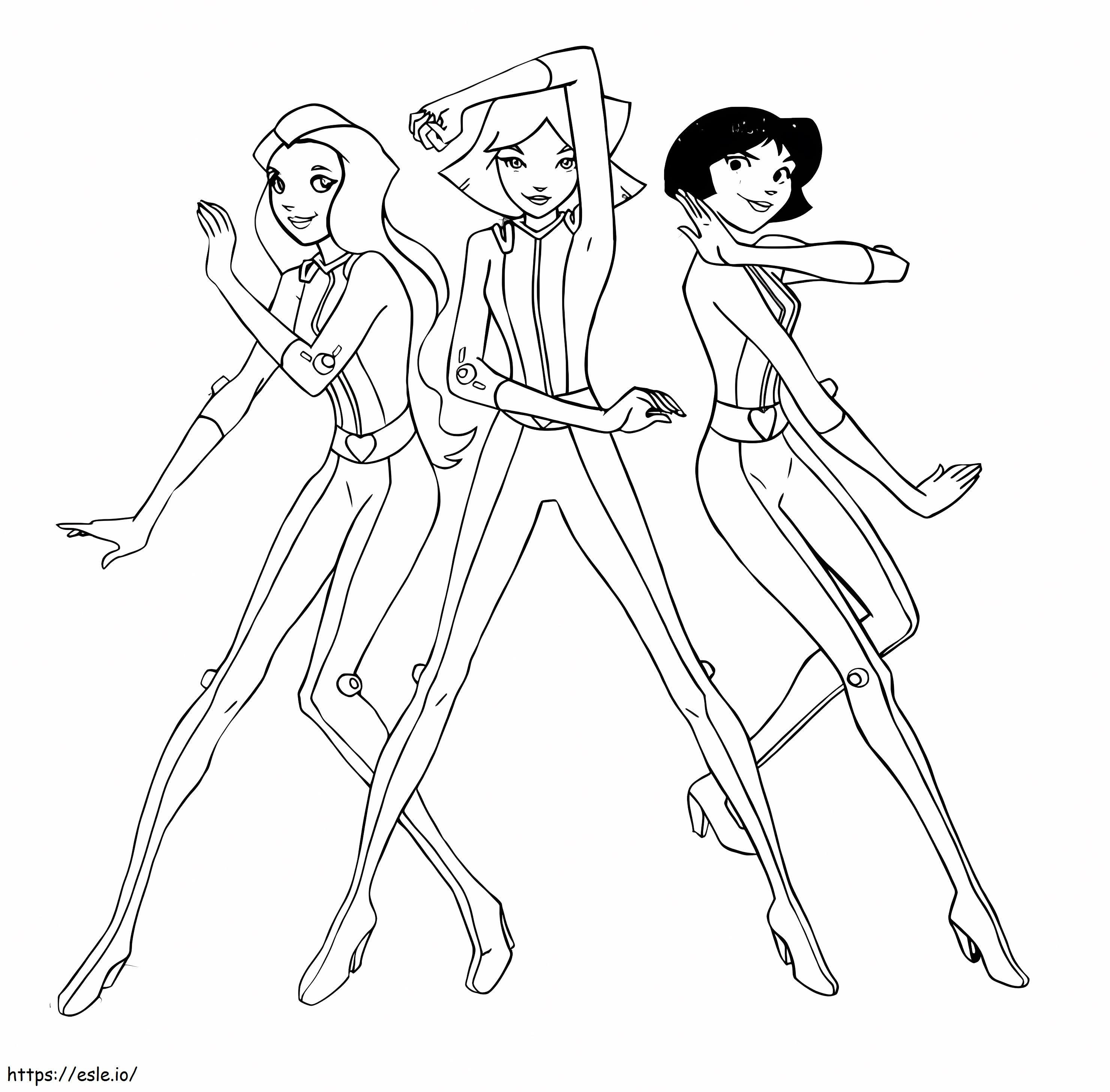 Totally Spies coloring page