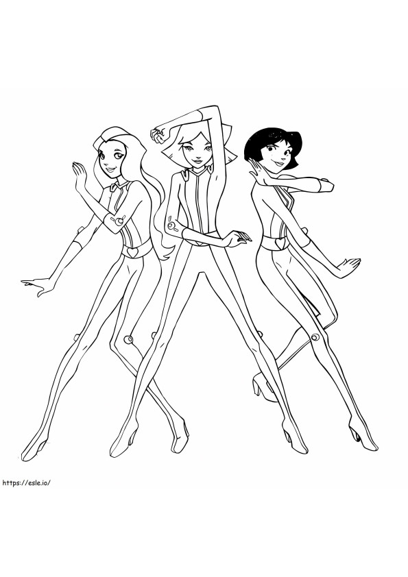 Totally Spies coloring page