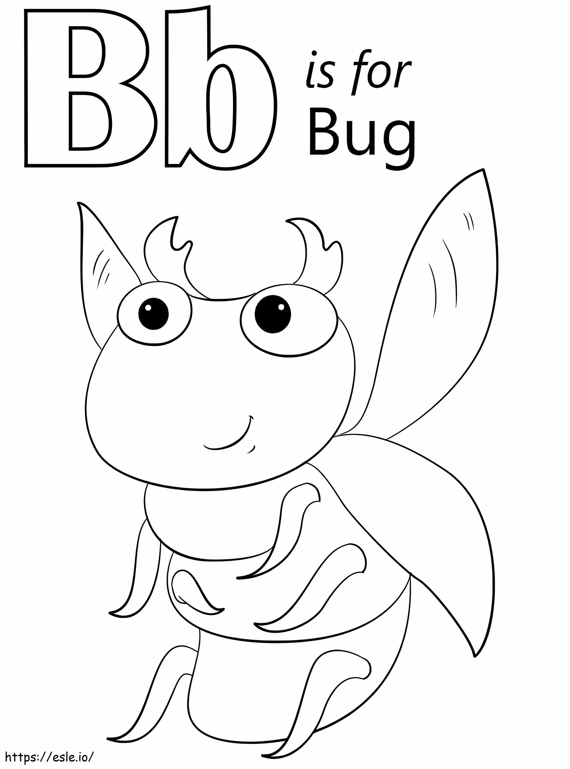 Error Letter B coloring page