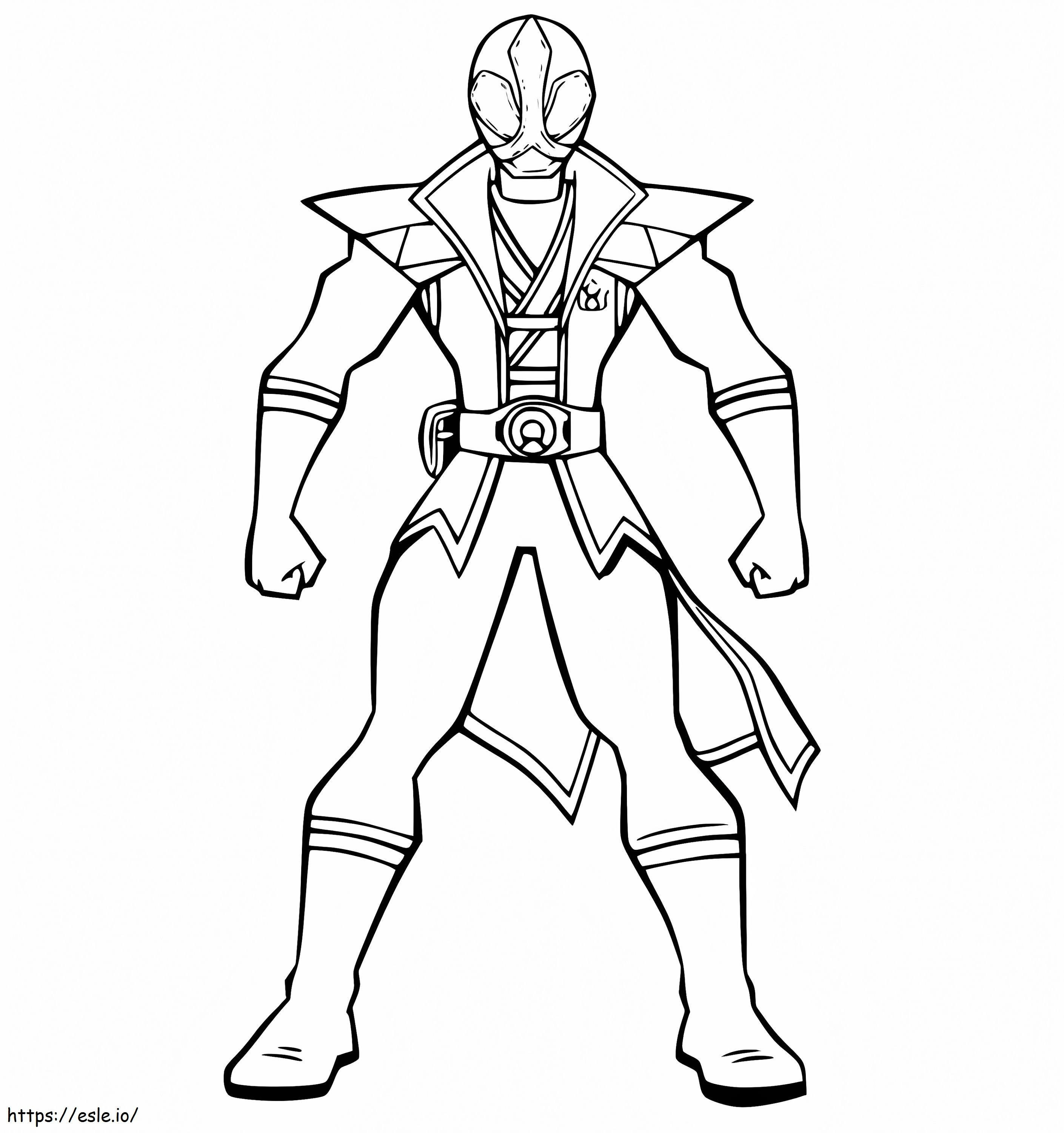 Jayden Shiba Red Ranger coloring page