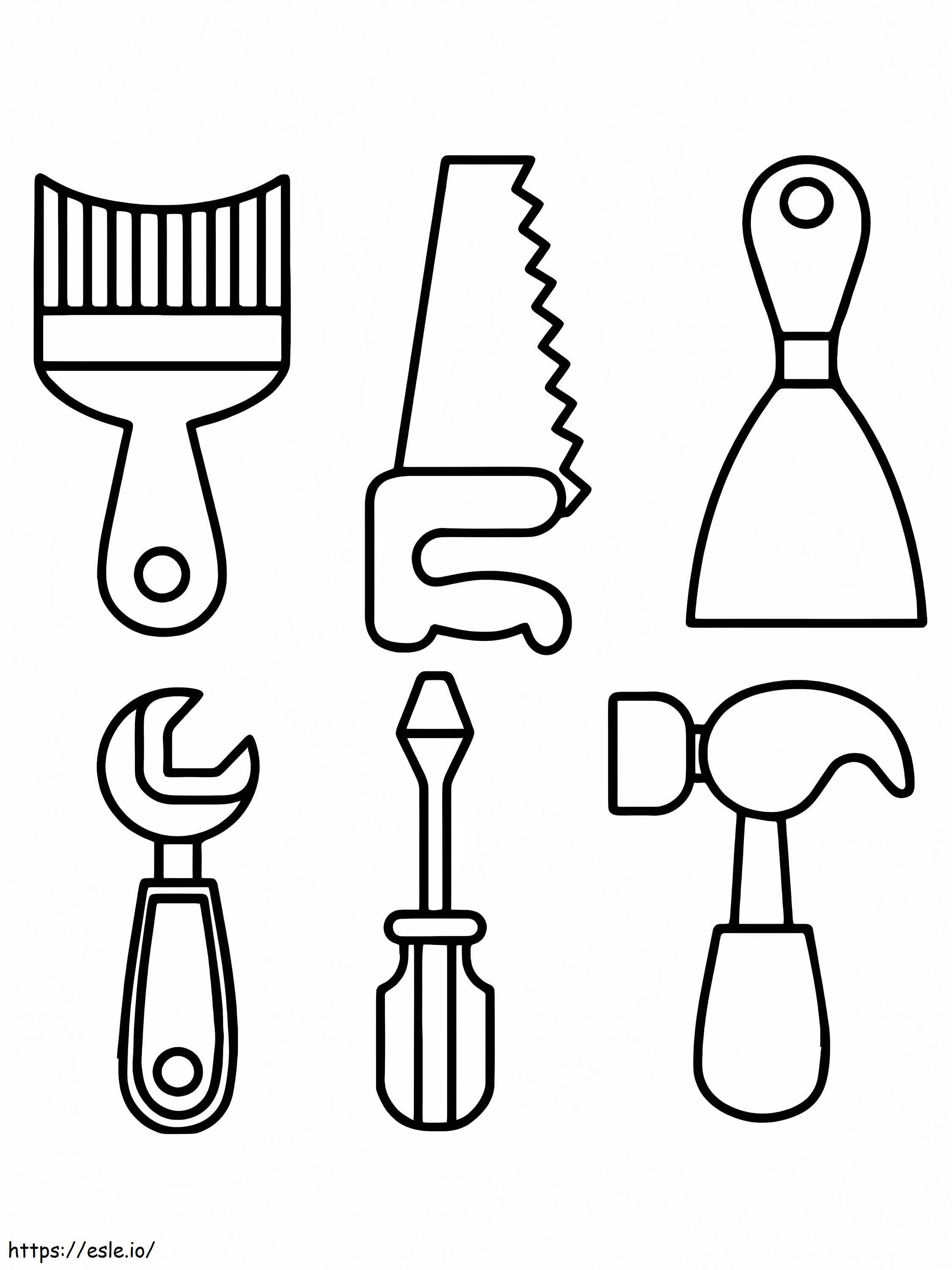Tools Printable coloring page
