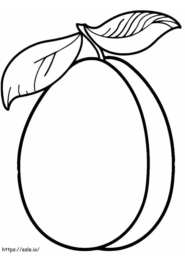 Beautiful Guava coloring page