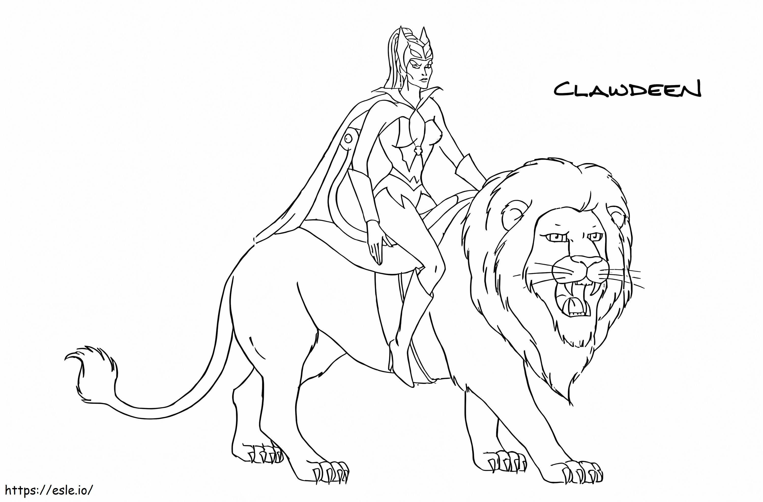 Clawdeen From She Ra Princess coloring page