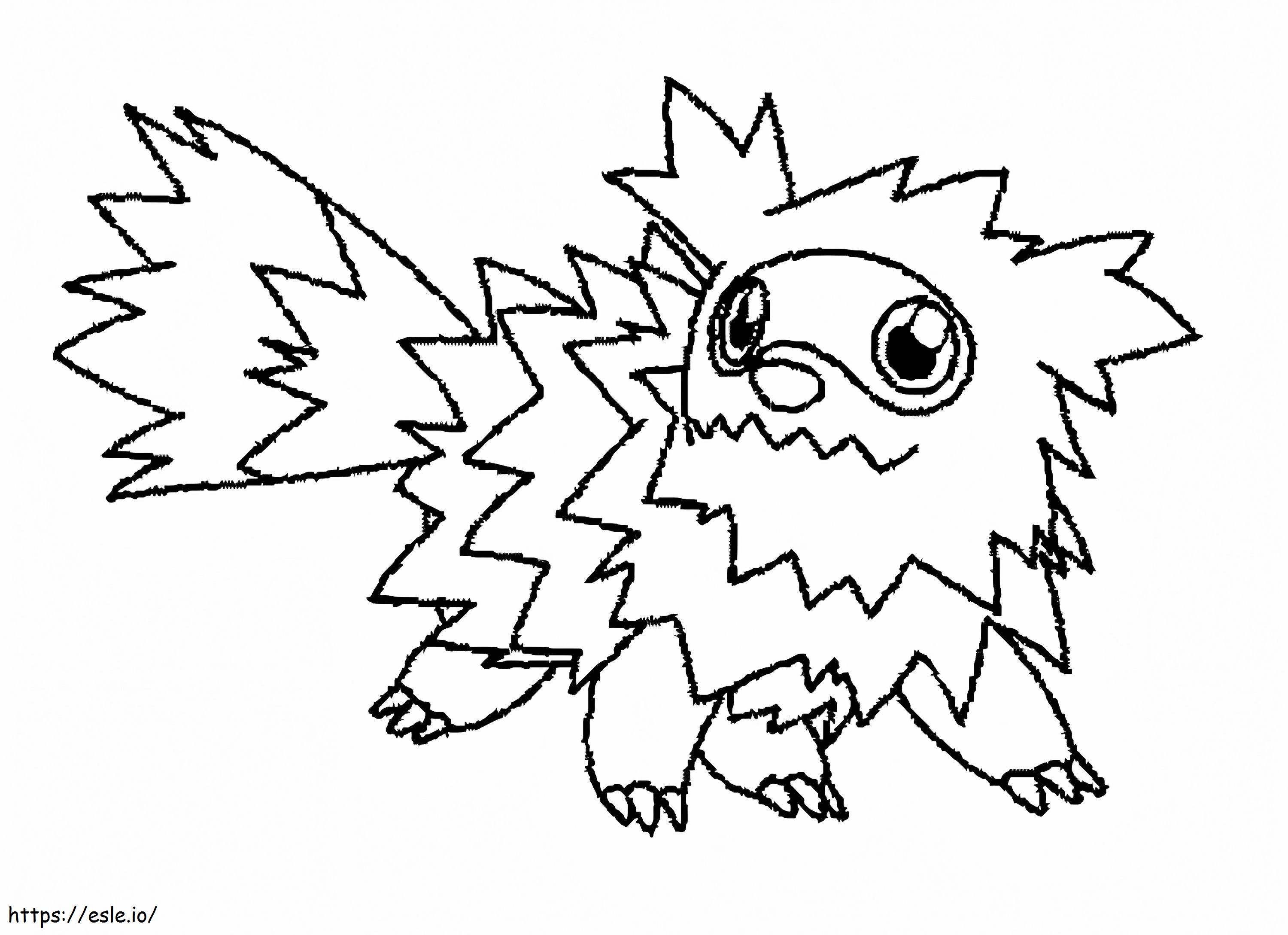 Cikcakkos Pokémon 1 kifestő