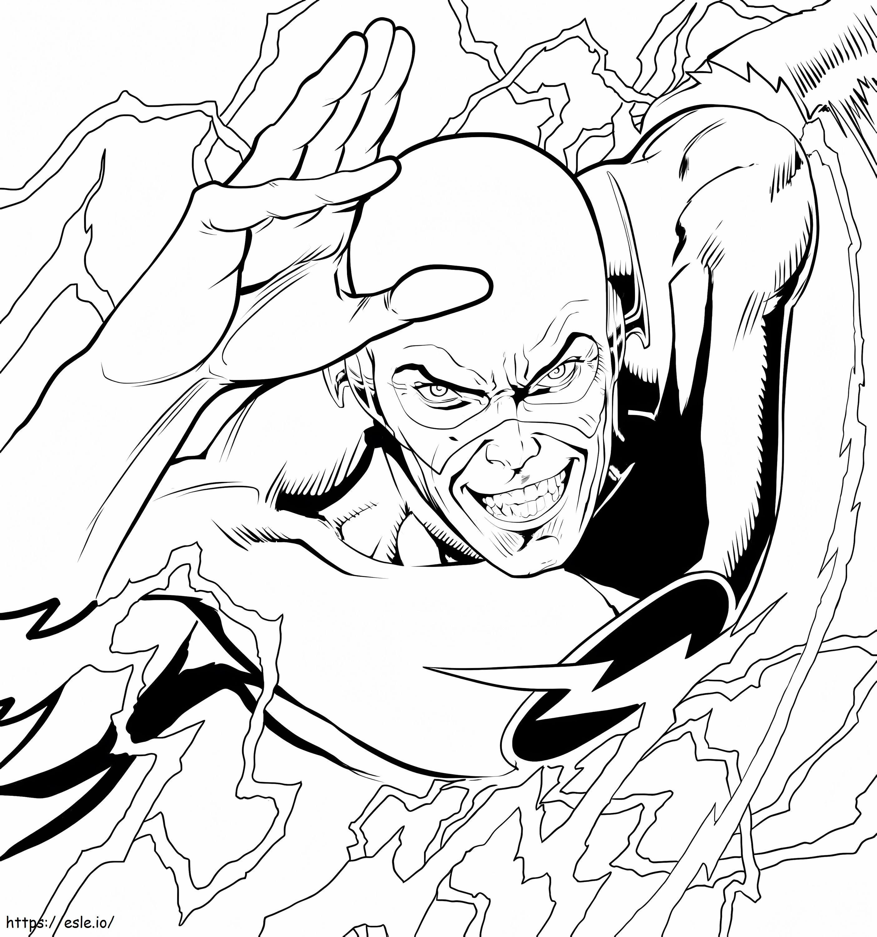 The Flash Smiling coloring page