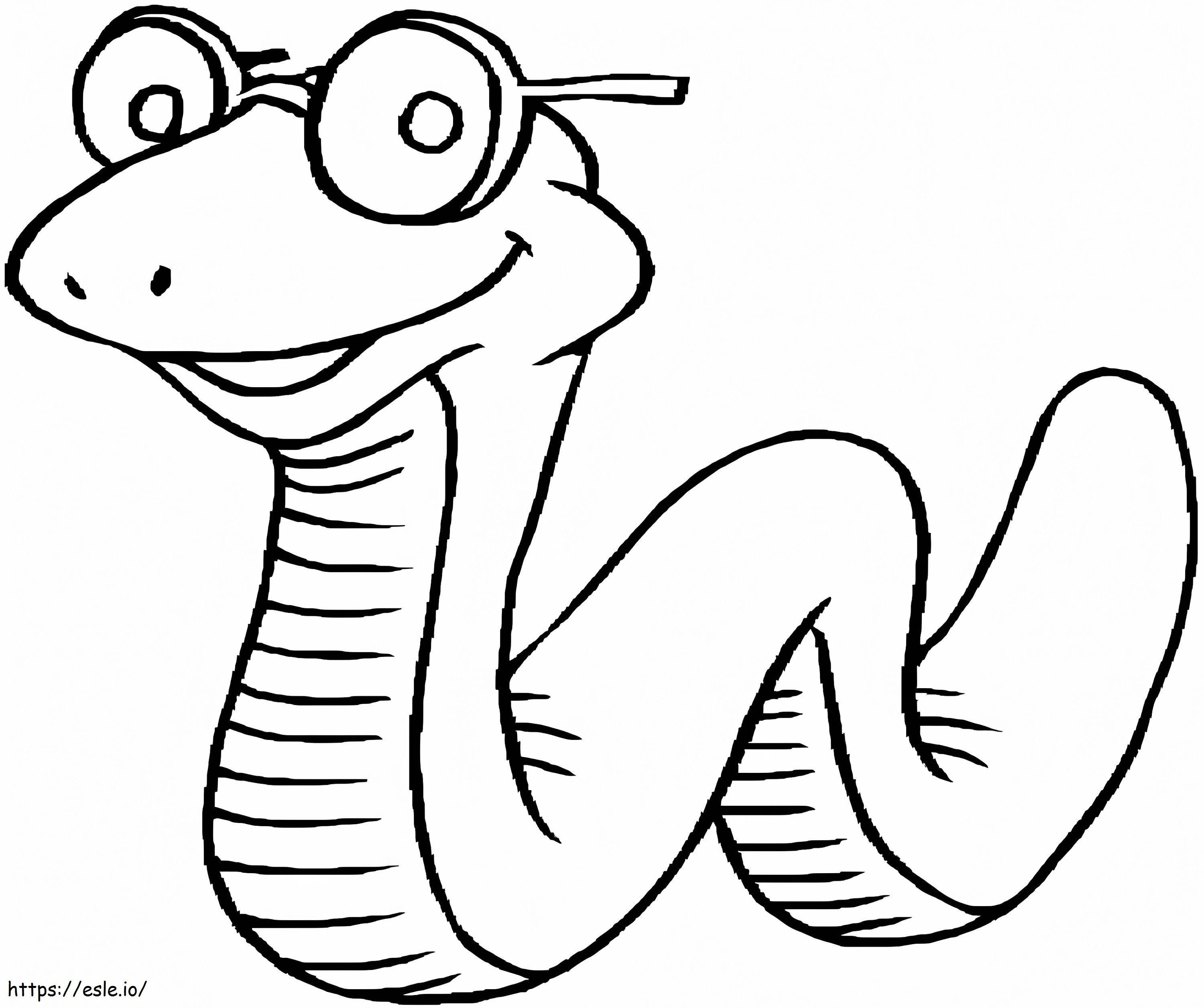 Snake Drawing coloring page