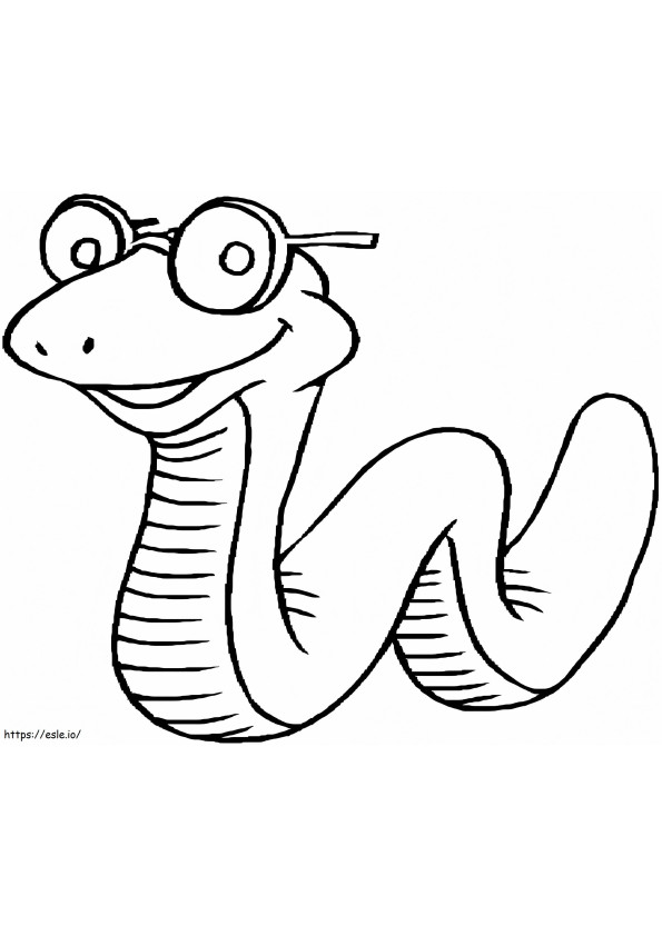 Desen de șarpe de colorat