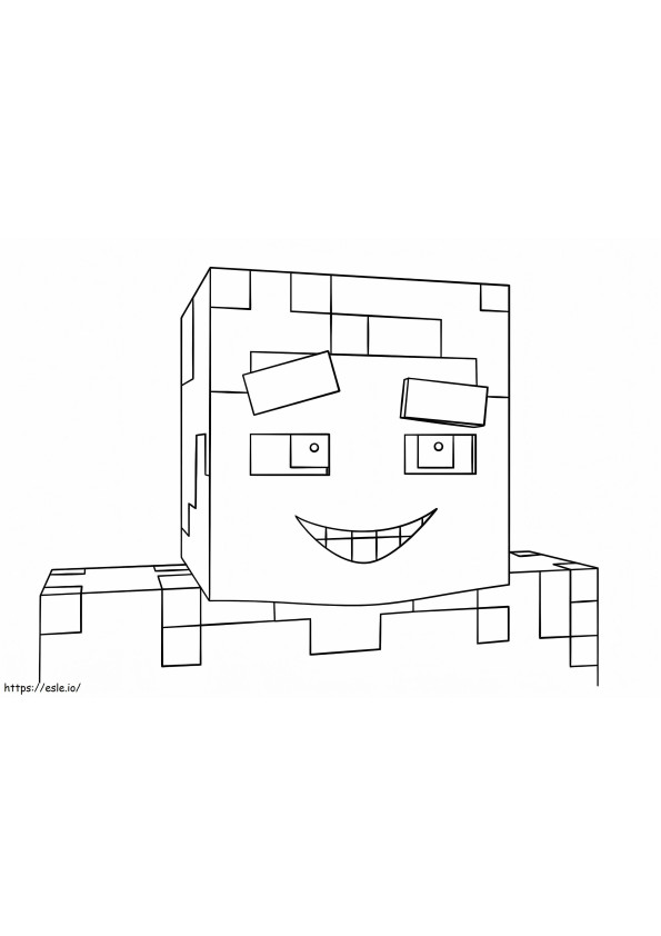 Minecraft Steve 1 coloring page