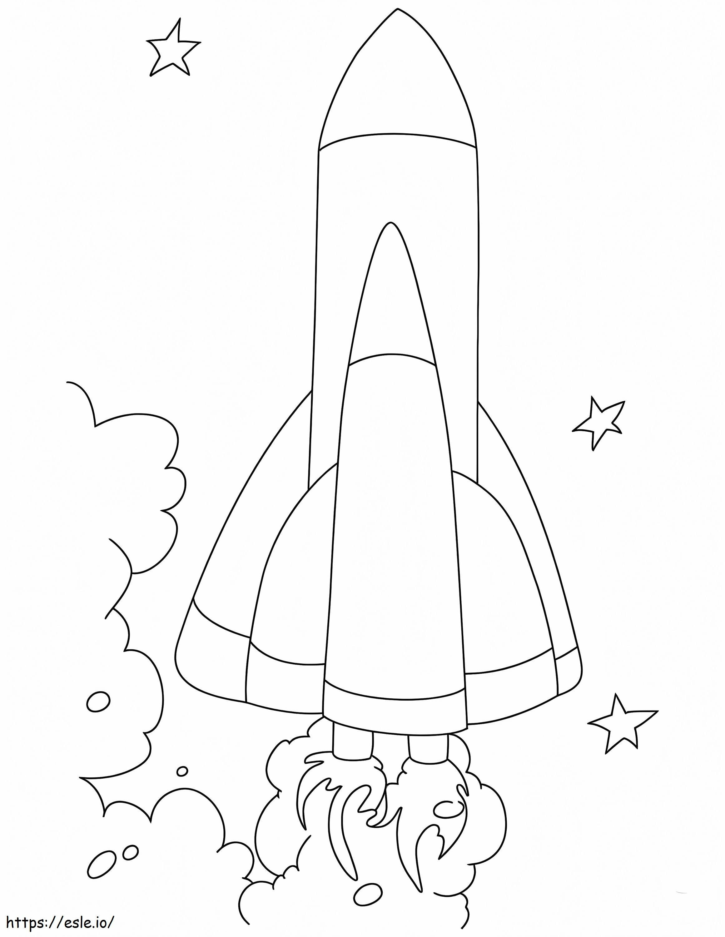 Perfect Spaceship coloring page
