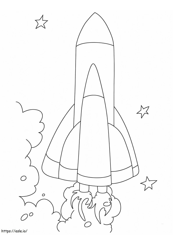 Perfect Spaceship coloring page