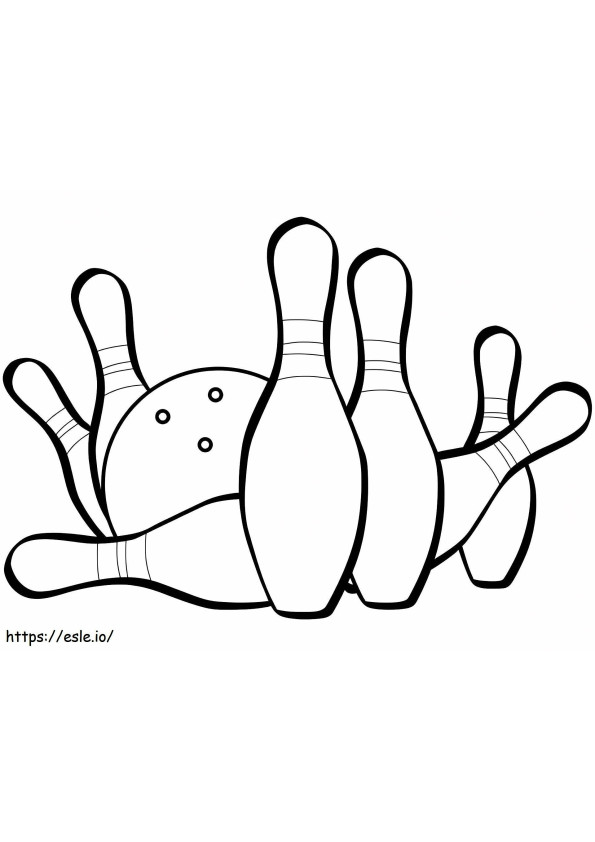 Bowling And Ball coloring page