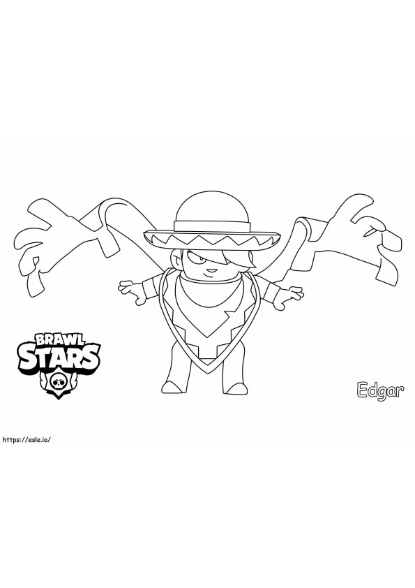 Edgar From Brawl Stars coloring page