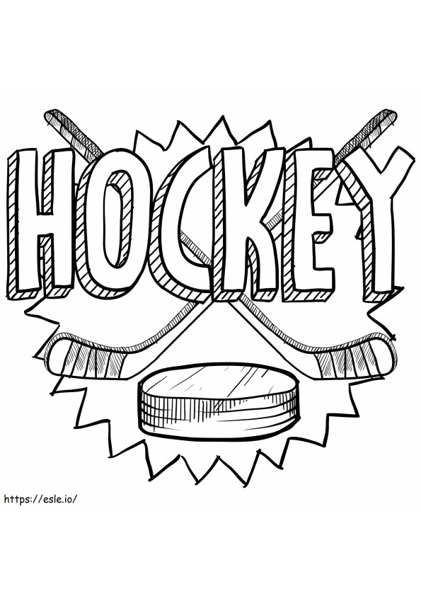 Logo dell'hockey da colorare