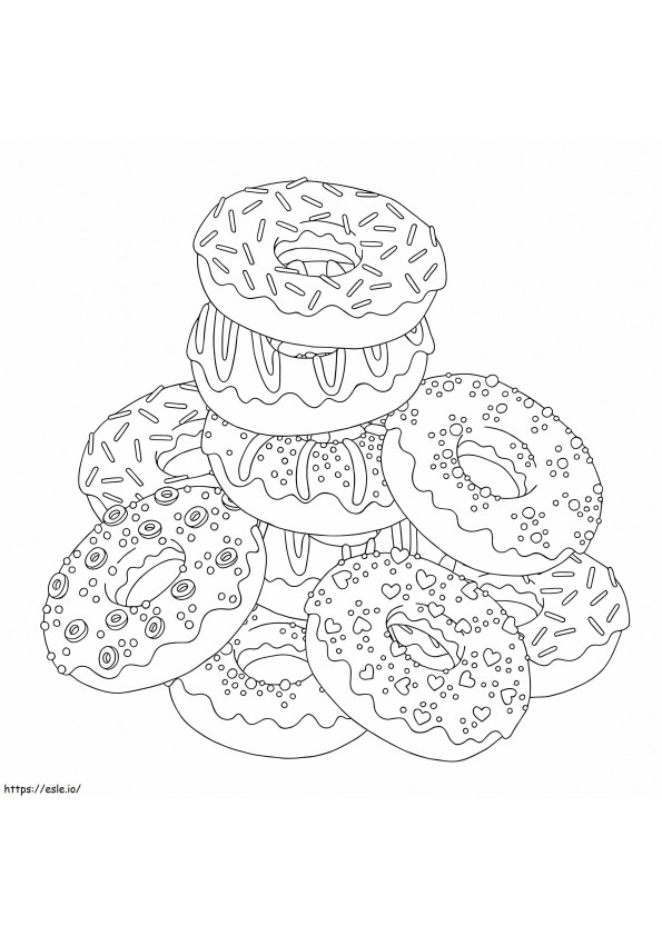 Rosquillas coloring page