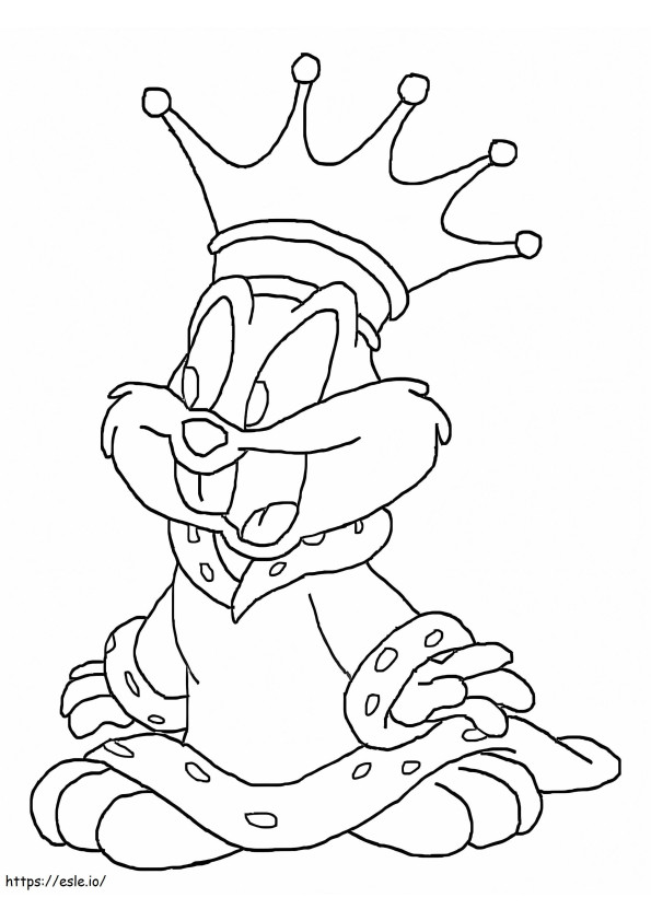 King Buster Bunny värityskuva