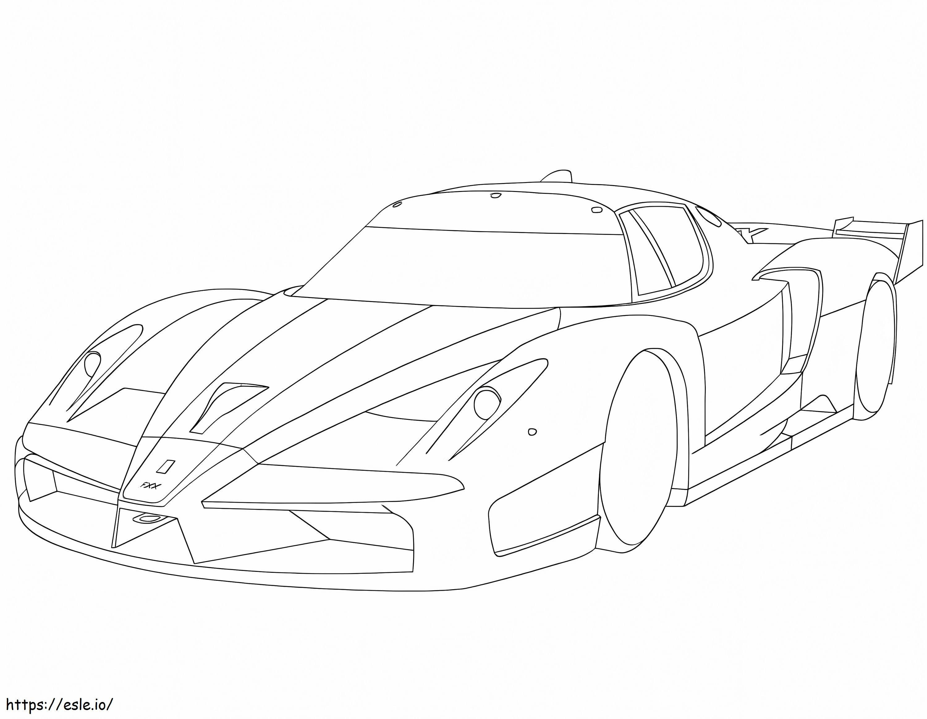 Ferrari Fxx coloring page