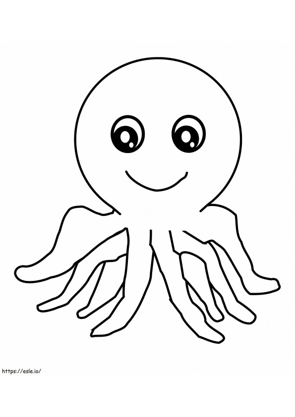 1559728771 Sarjakuva Octopus A4 värityskuva