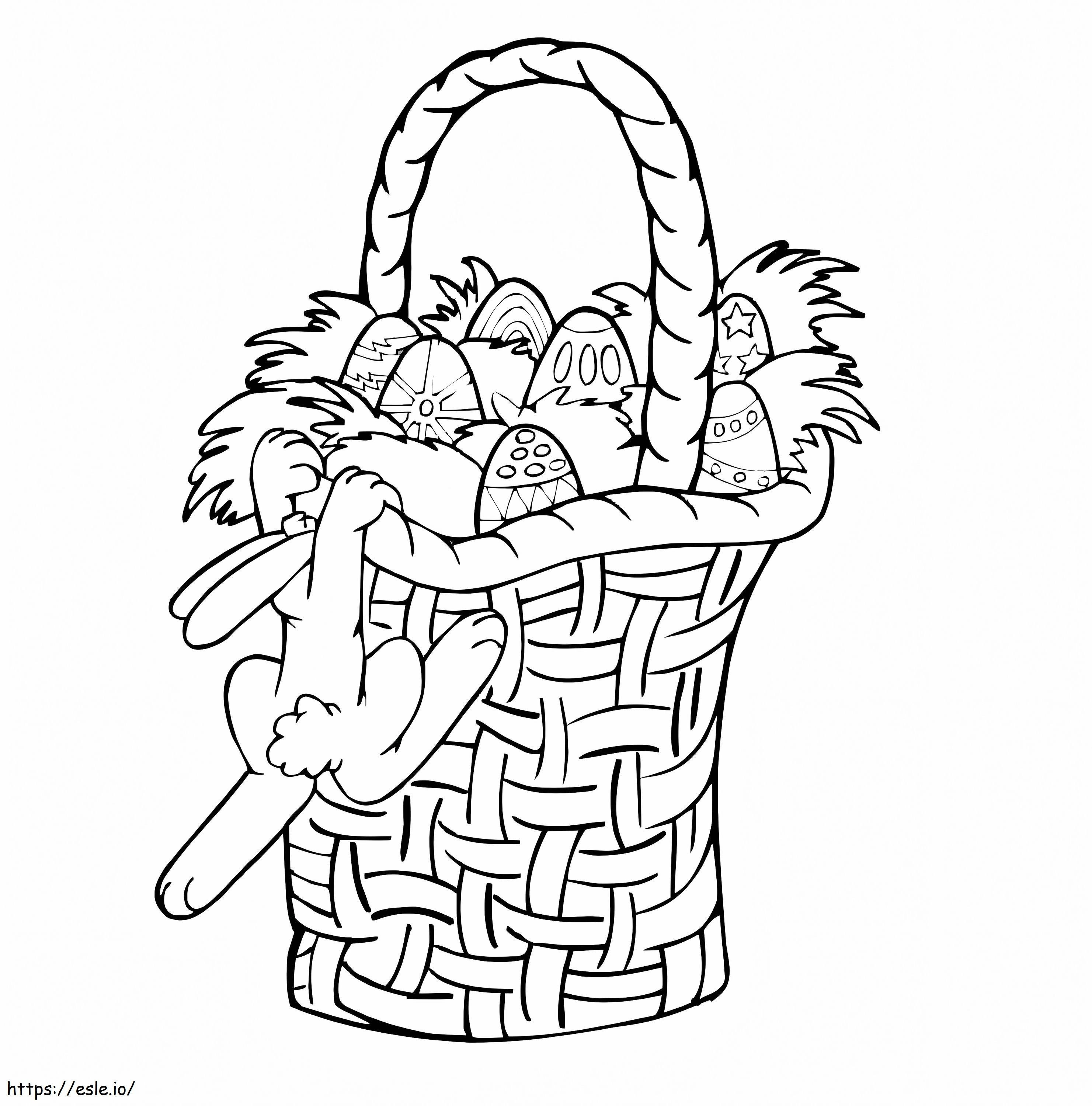 Easter Basket 5 coloring page