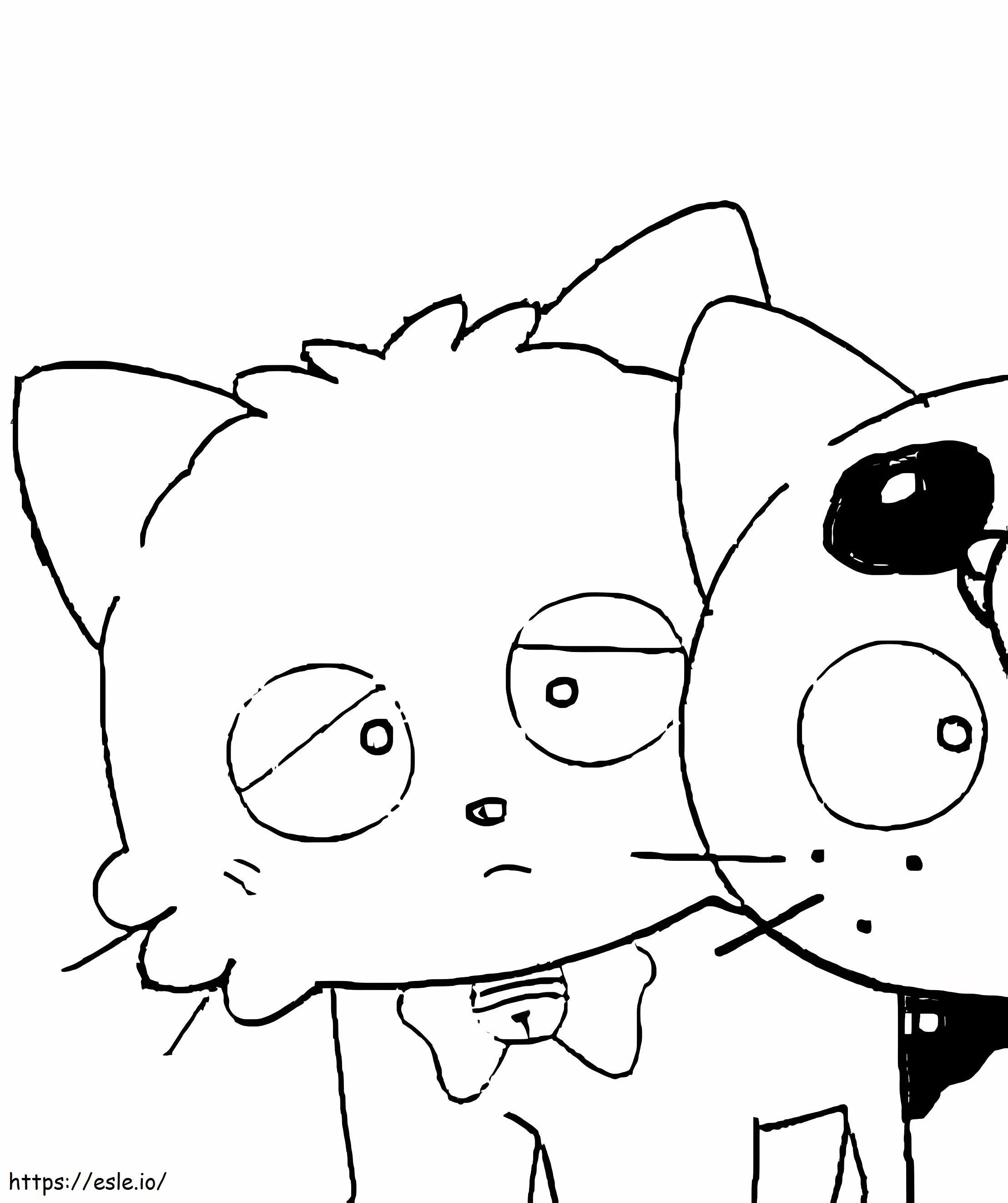 Koma And Momo coloring page