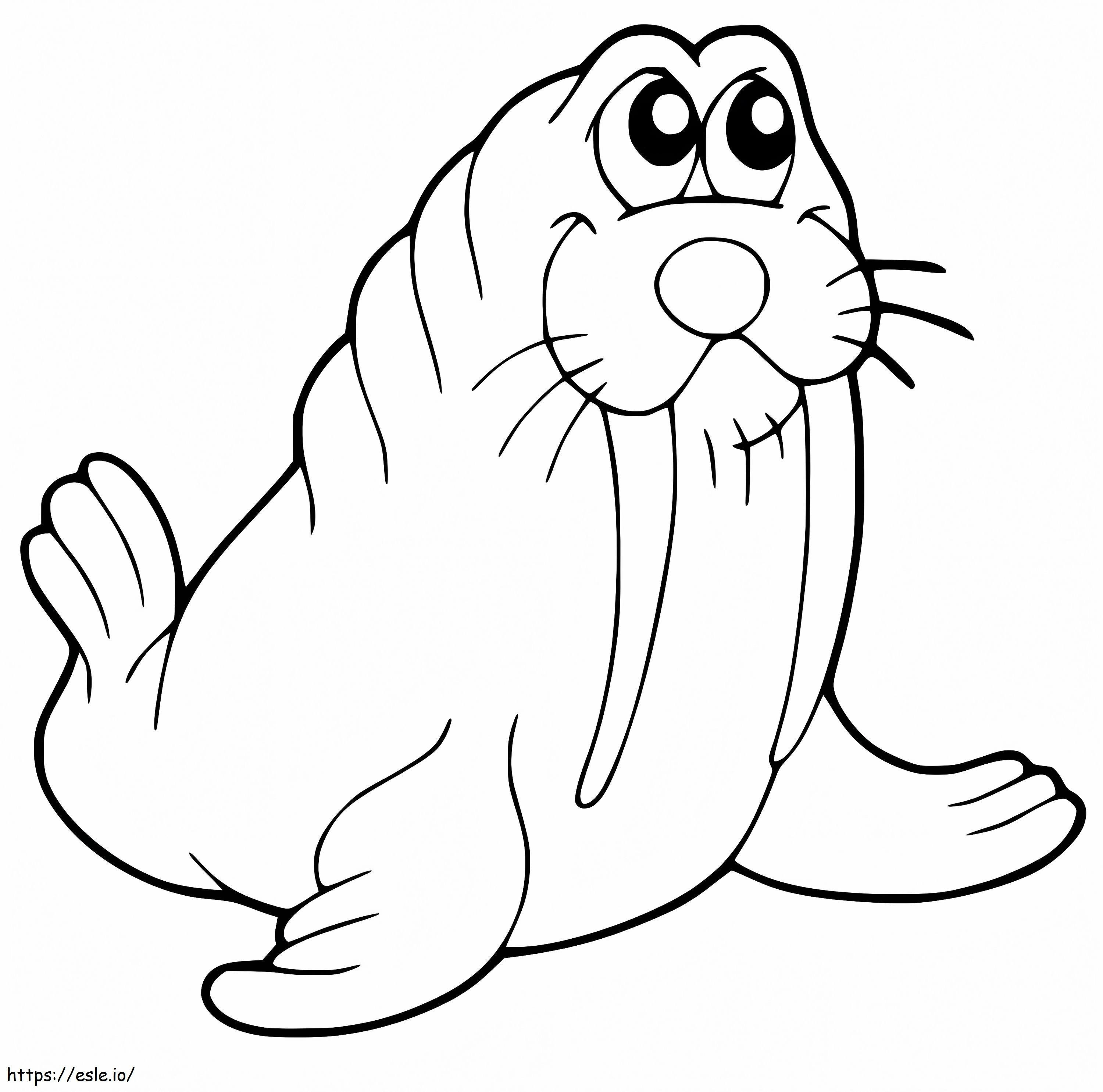 Walrus 18 coloring page