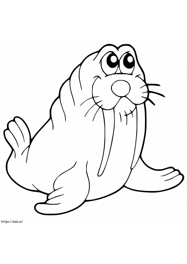Walrus 18 coloring page
