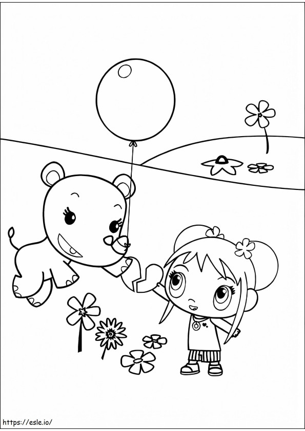 Lulu And Kai Lan coloring page