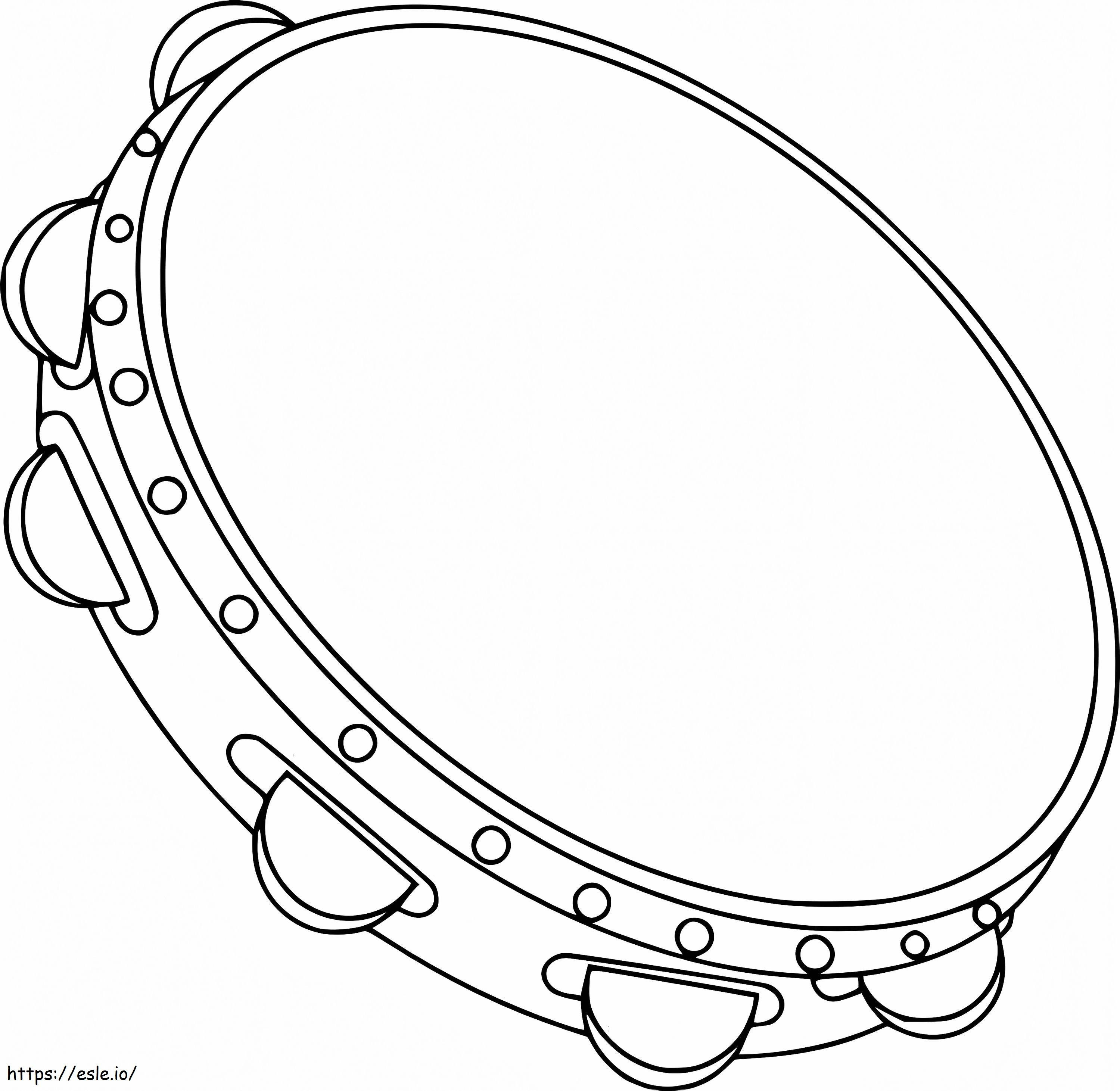 Normal Tambourine coloring page