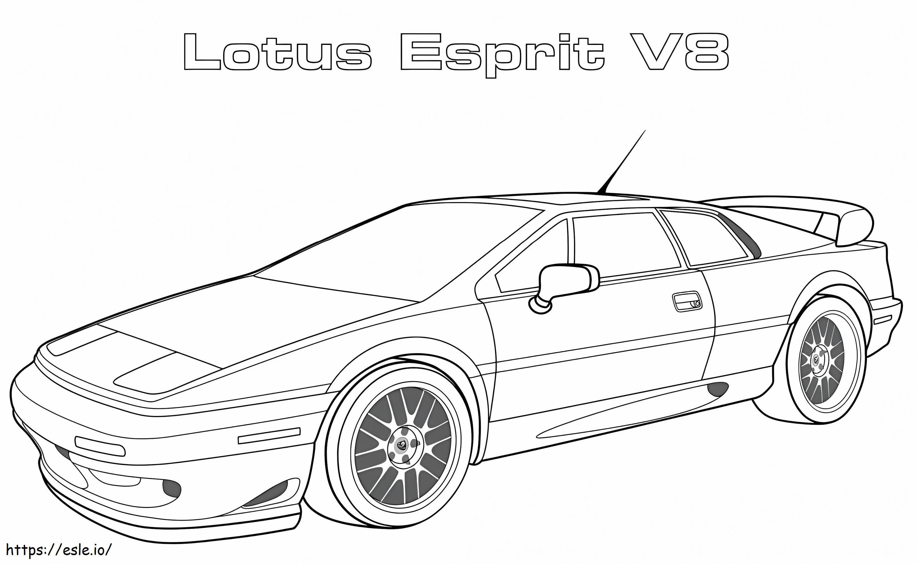 Coloriage 1560417915 Lotus Esprit V8 A4 à imprimer dessin