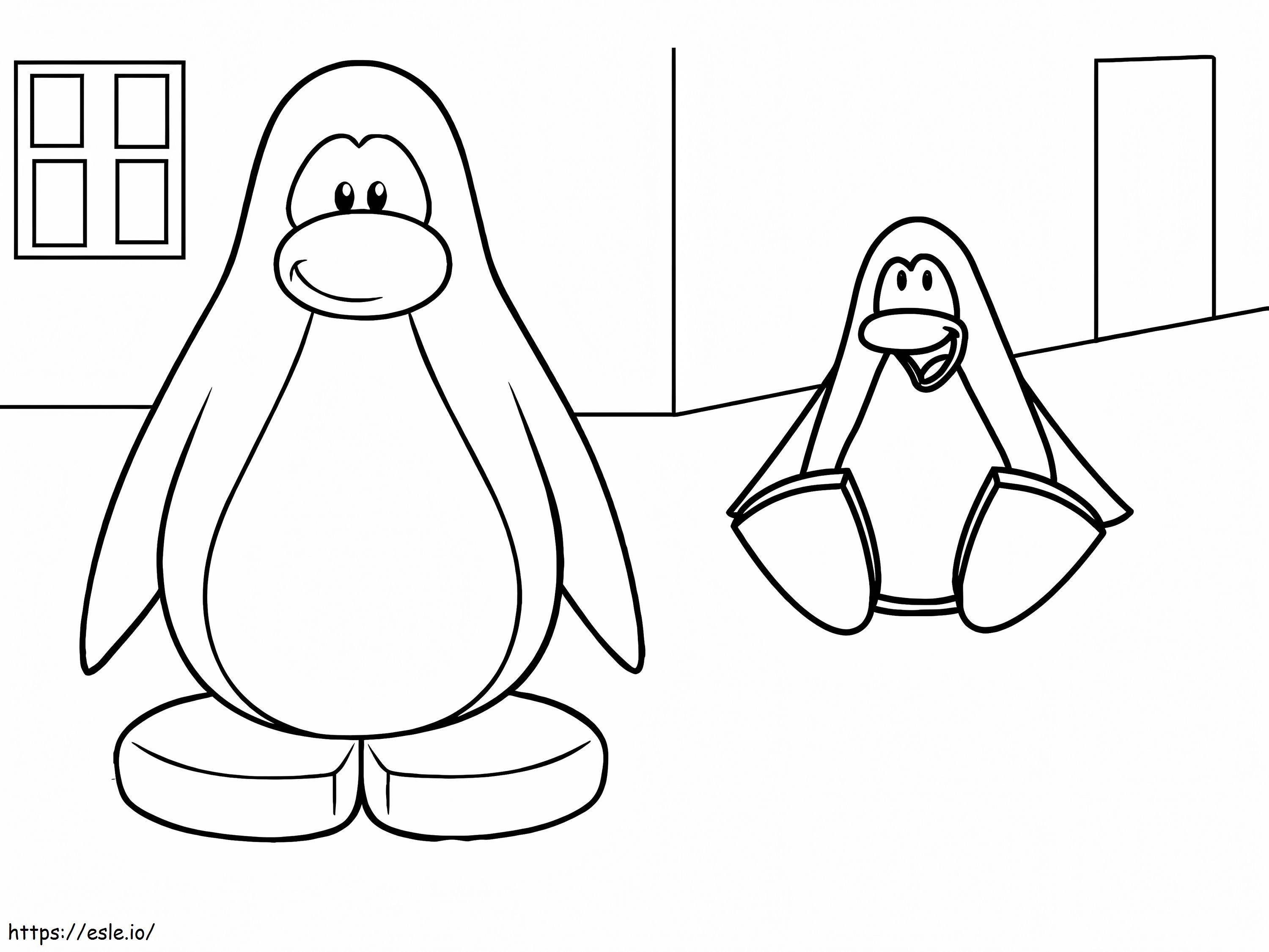 Klub Penguin 12 Gambar Mewarnai