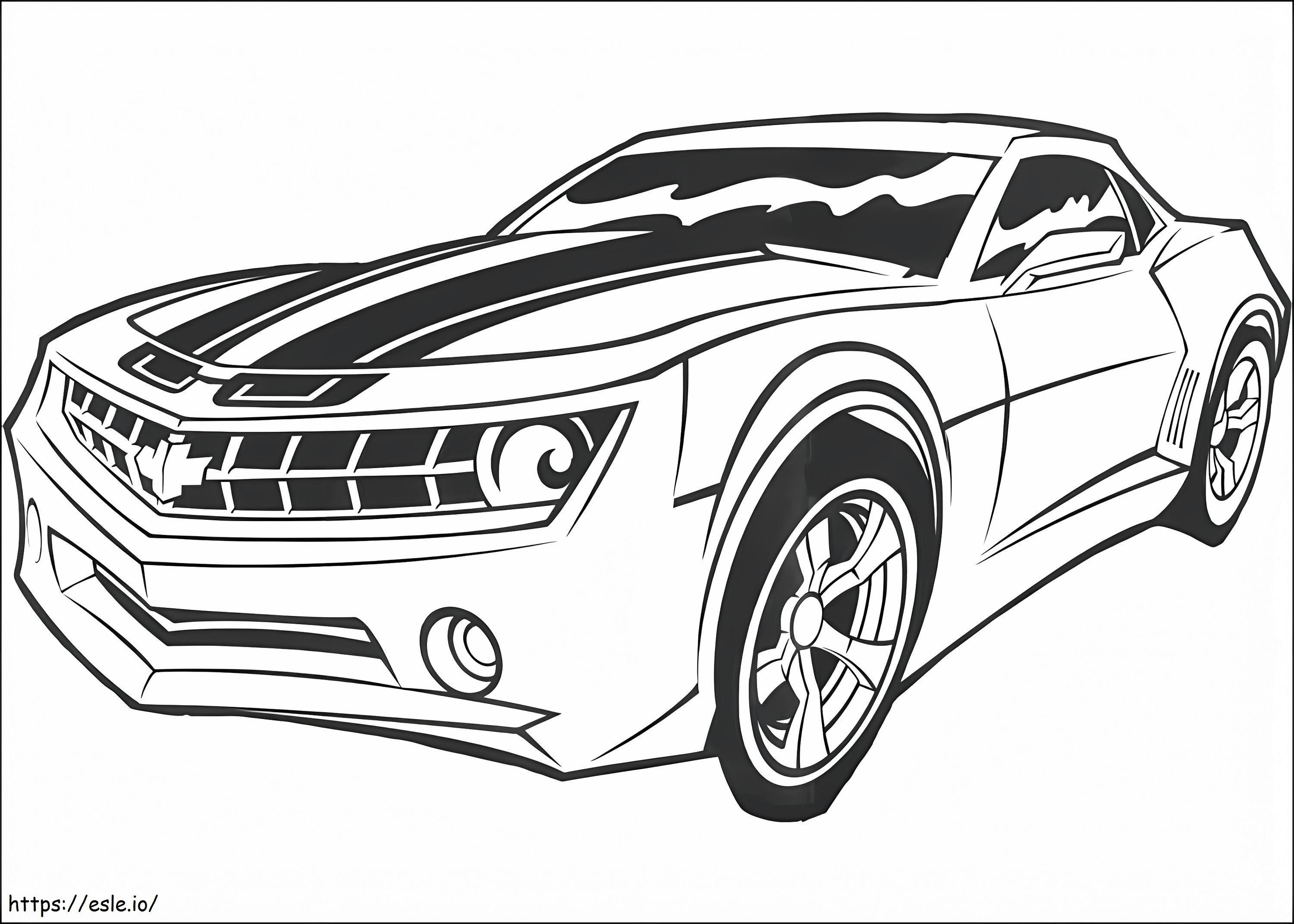 Bumblebee Car coloring page