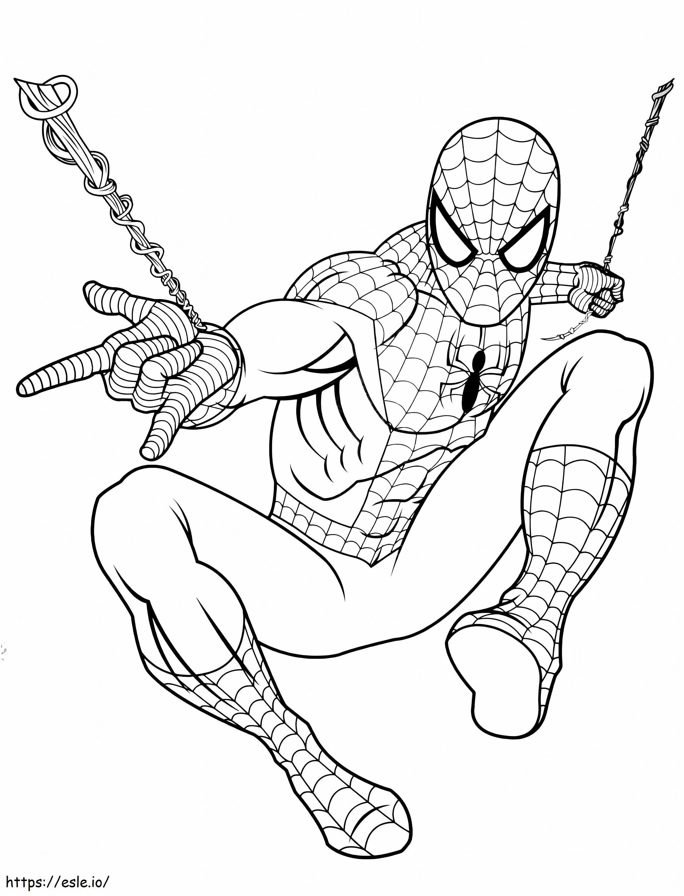 Awesome Spider Man coloring page