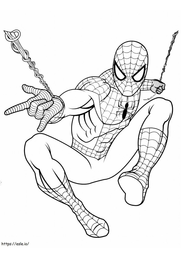 Coloriage Génial Spider-Man à imprimer dessin