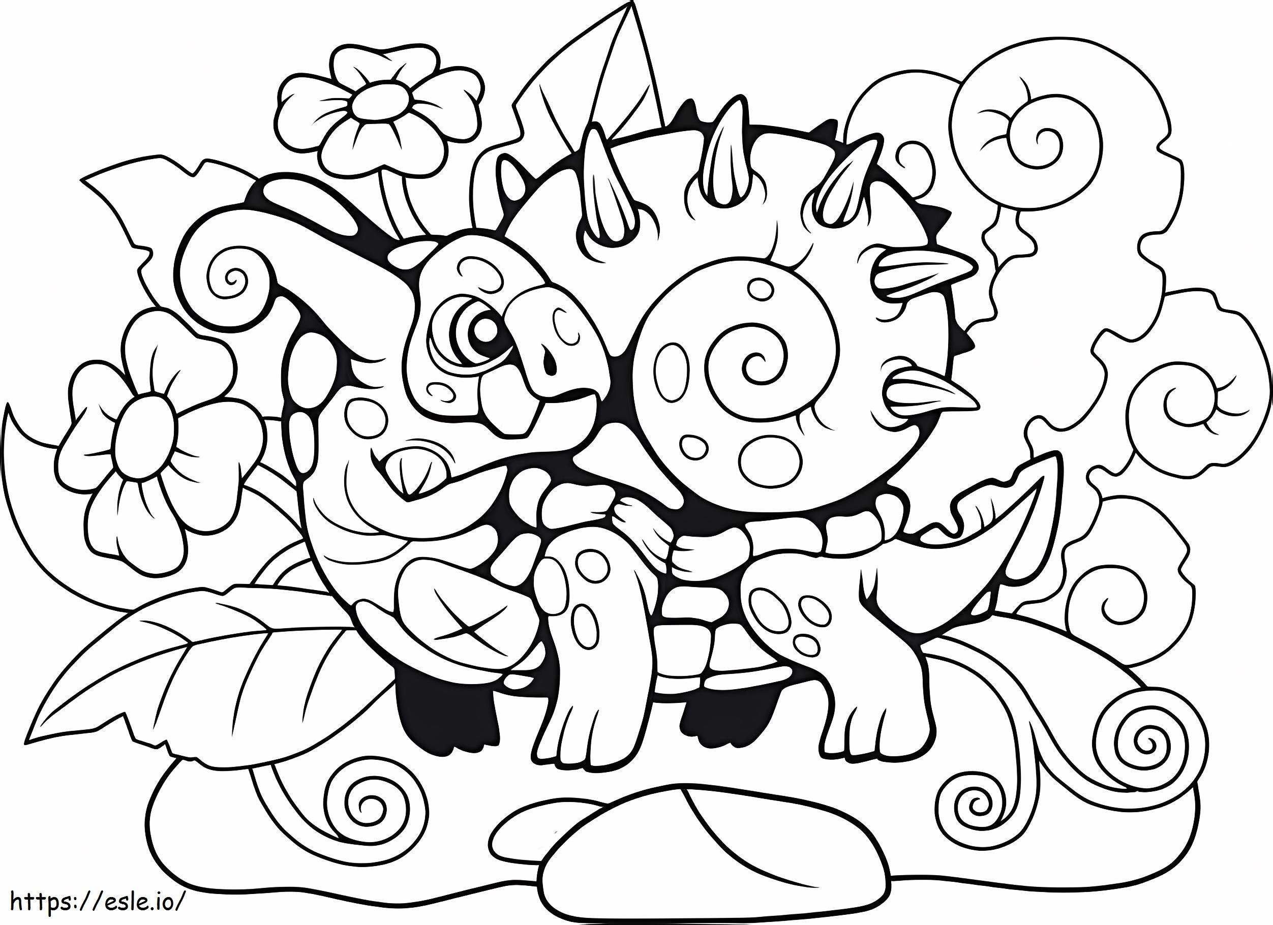 Monster Snail coloring page
