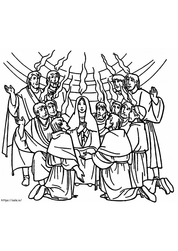 Pentecostes 7 para colorir