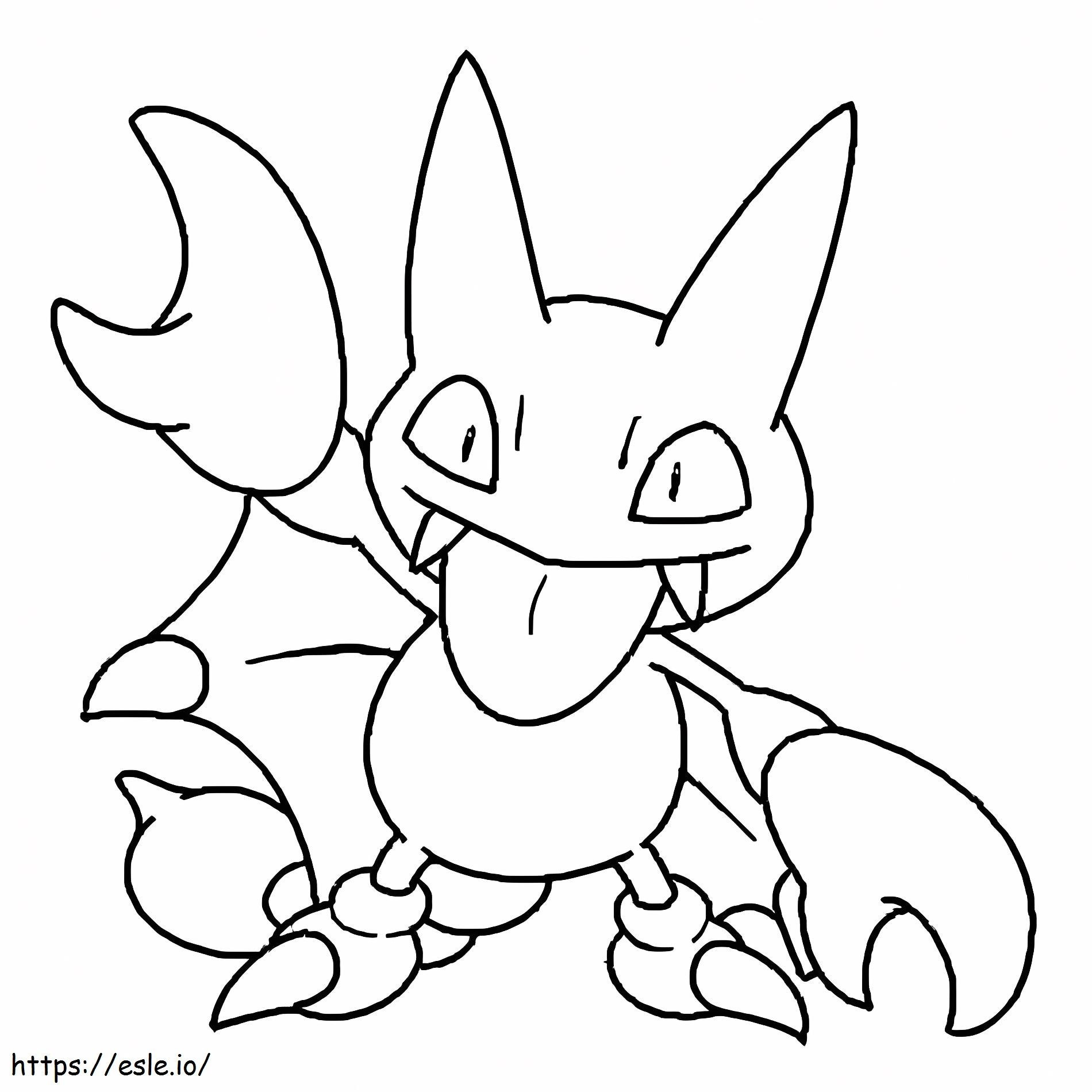 Coloriage Pokémon Gligar Gen 2 à imprimer dessin