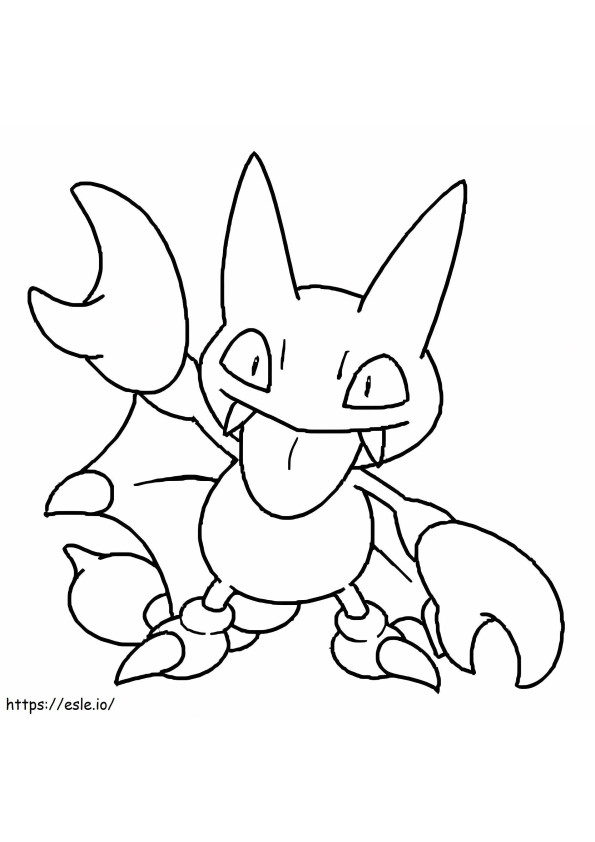 Coloriage Pokémon Gligar Gen 2 à imprimer dessin