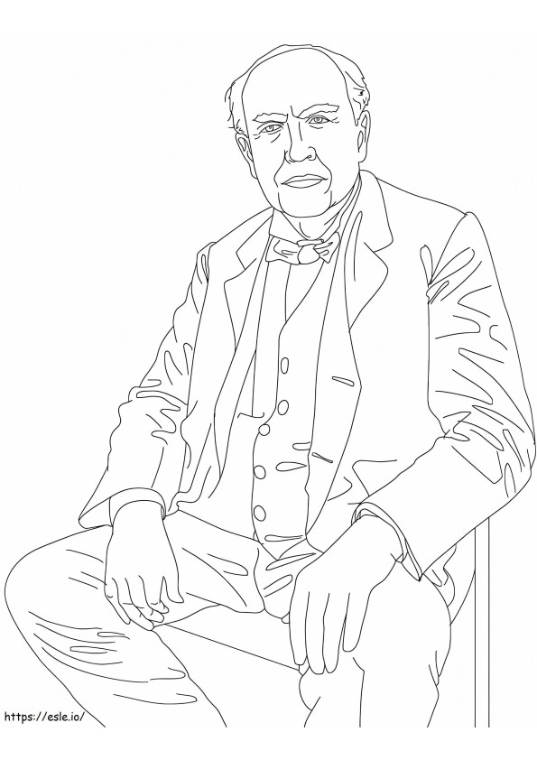 Imprimir Thomas Edison para colorir