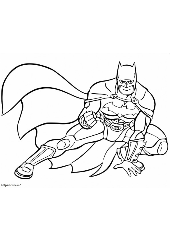 Coloriage Cool Batman 4 à imprimer dessin