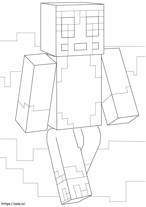 Minecraft Stampy coloring page