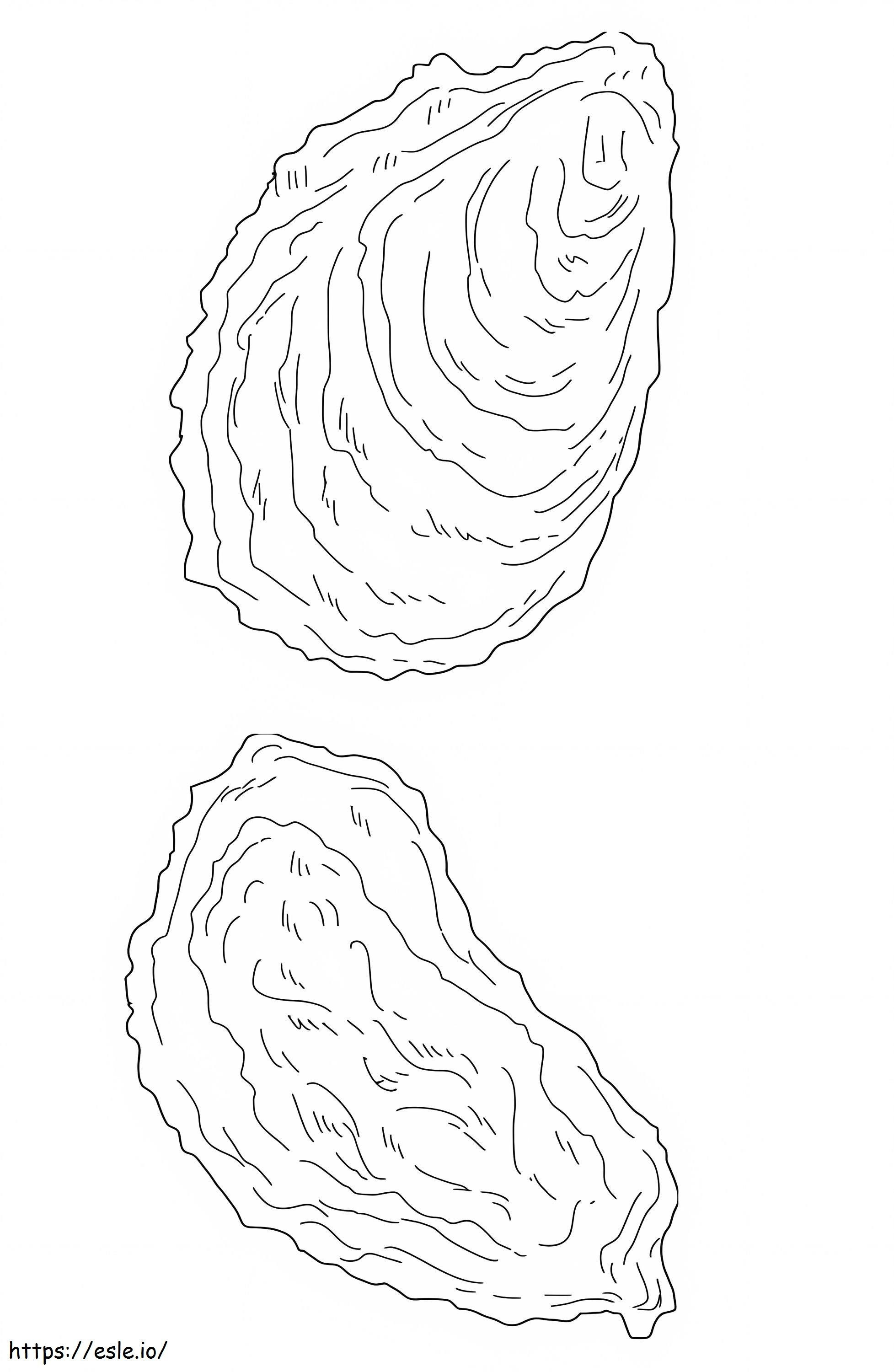 Coloriage Moule aux huîtres à imprimer dessin