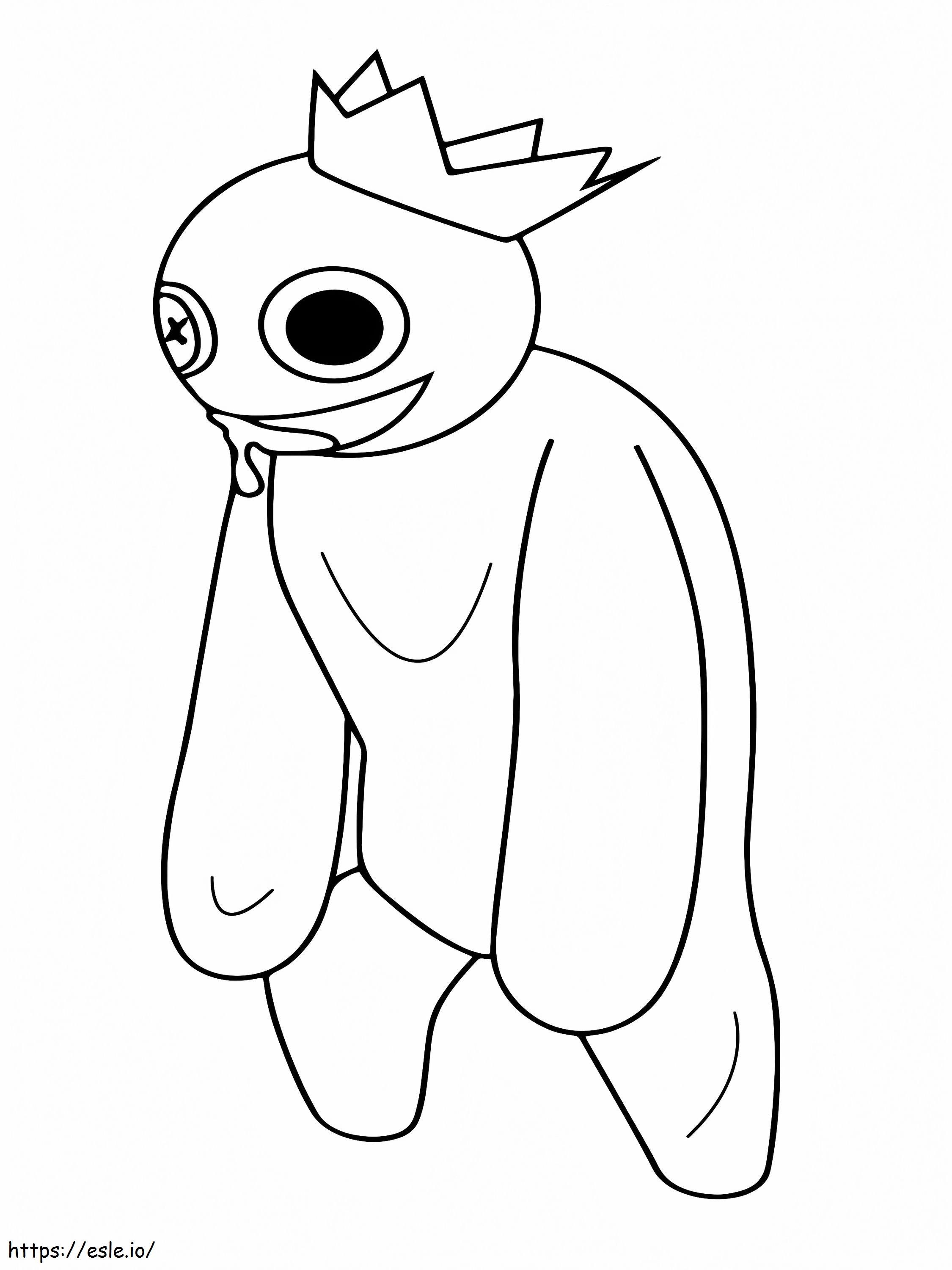 Hungry Rainbow Friends Roblox coloring page